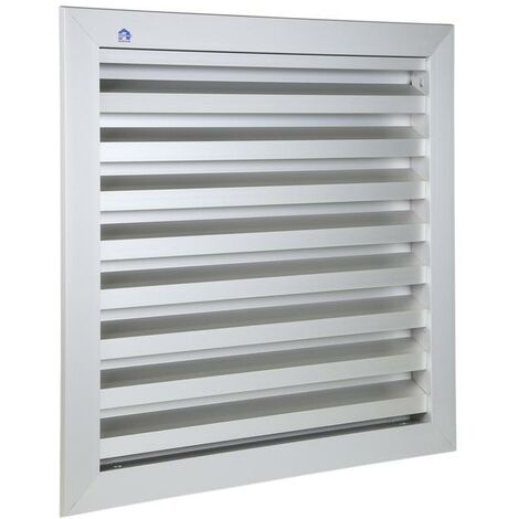 Grille de ventilation 400x300mm aluminium gris - RENSON - 41143