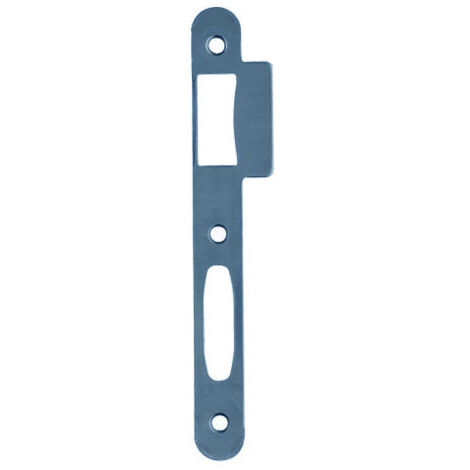 Gâche plate S D451/453/455 bout rond double empennage finition inox - VACHETTE - 19800000
