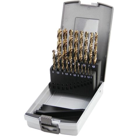 Coffret de 19 forets cobalt 5% de 1 à 10mm - HANGER - 155290