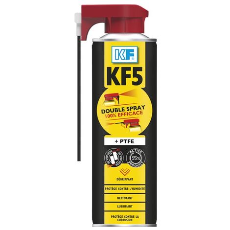 Dégrippant lubirifiant multifonctions PTFE double spray 500ml - KF - 6040