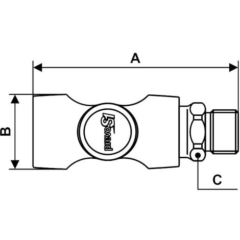 Raccord rapide - PREVOST ISI061151 - 1/4 Gaz