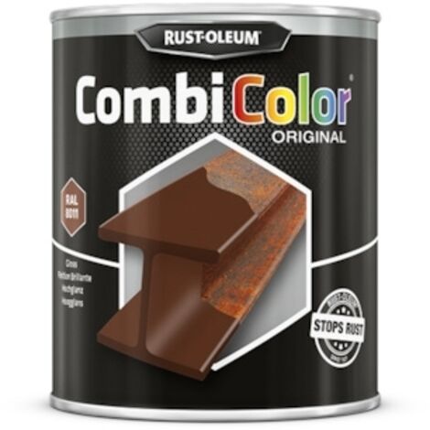 Primaire de protection antirouille et finition CombiColor Original brun noisette RAL 8011 pot 750ml - RUST-OLEUM - 7377.0.75 (1/6)