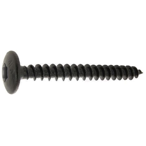 Vis de penture à tête ronde large Torx acier noir 6X100 boîte de 100 - ULTIMA - 13360100