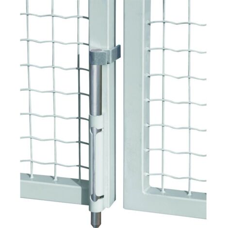 Locinox – Verrou de sol applique acier galvanisé 20mm – Fixation rapide Quick Fix – Compatible portails carrés 40x40mm – Réglage hauteur 100mm - P00008481