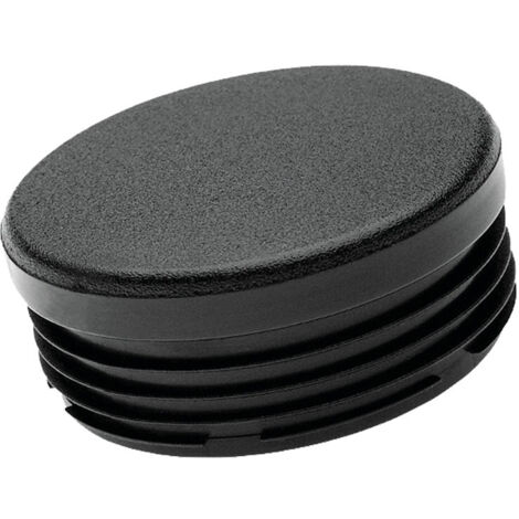 Embout intérieur rond plastique noir 60mm - FORTAPS - 20-60