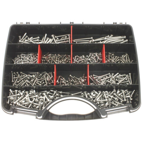 Vis autoperceuses tête cylindrique Pozidrive inox A2 coffret de 660 - ULTIMA - COF156 (1/2)