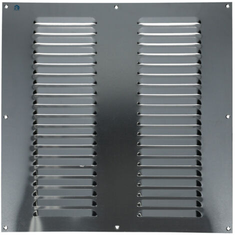 Grille à persienne 436 largeur 250mm hauteur 100mm époxy blanc RAL 9010 - RENSON - 10867