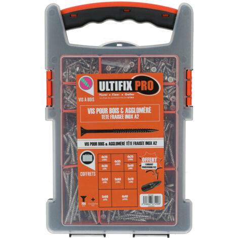 Ultima Visser Fixer Coller GRAPPACK03 Coffret Vis Bois (1/3)