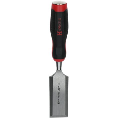 Hanger – Ciseau à bois 40mm bi-matière – Manche ergonomique pour confort – Acier trempé pour coupe précise – 110413
