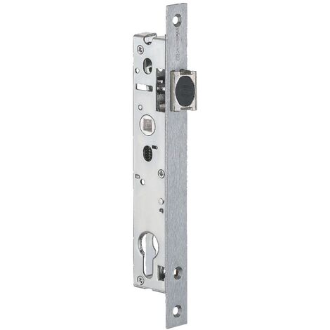 Serrure monopoint à larder 45 mm – Acier zingué – Entraxe 92 mm – Réversible sans démontage – Pêne demi-tour renforcé