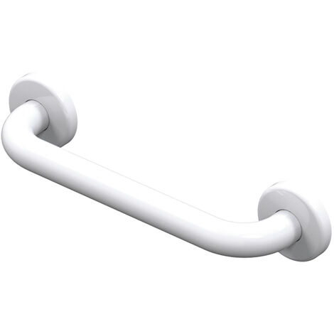 BARRE DE RELÈVEMENT DROITE ÉPOXY BLANCHE 300MM - AKW - 01240WH