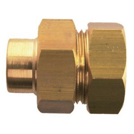 Raccord 3 pièces union joint cônique femelle 26,34 - 22 - GARIS - D15510B (1/3)