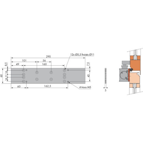 Coude WC 90° Mâle D 100mm avec piquage dessus - REGIPLAST - PLA (1/2)