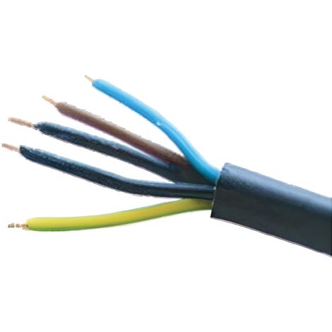 Câble rigide RO2V 5G2,5mm² – 3 conducteurs – 100m – Tension 450/750V – Pour installations électriques industrielles et domestiques