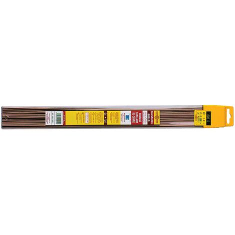 Castolin – Etui de 5 baguettes de brasure argent 6% – Pour cuivre, laiton et acier – Température de fusion 645-725 °C – Longueur 500 mm