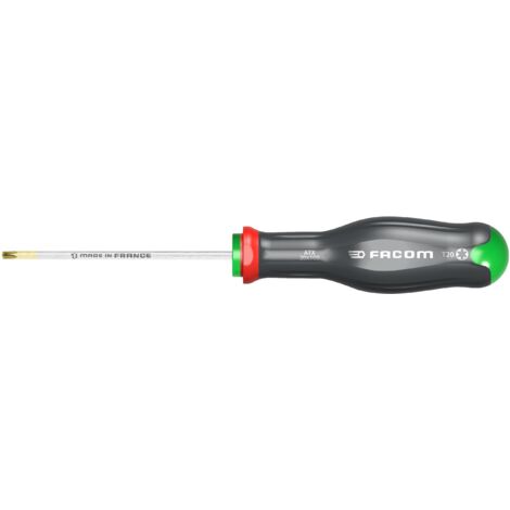 Facom – Tournevis torx T20 – Pointe TORX® 100 mm – Pour vis Torx® – Prise ergonomique pour usage intensif