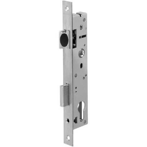 Serrure à encastrer monopoint série 2460 - STREMLER Argent 70 16,5 70 A Fouillot Sans Pêne d