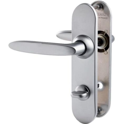 Poignée de porte intérieure - Jazz - Vachette - Gris - Condamnation - 195 mm (1/3)