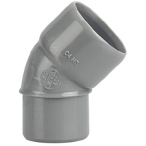 Coude PVC Mâle Femelle 45° D100 - WAVIN - 3026045 (1/5)