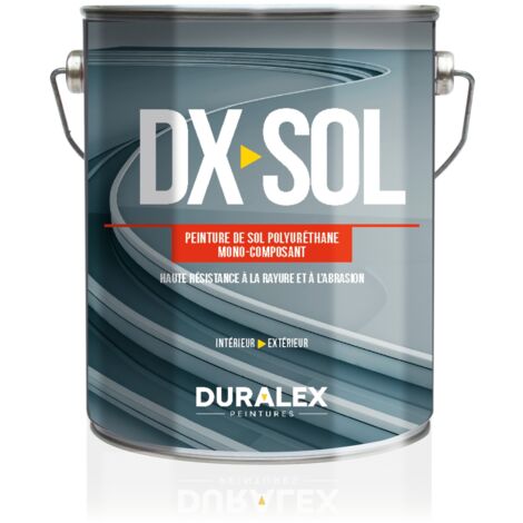 Peinture pour sol intérieur gris perle 7035 3L – Résistante à l'eau et aux graisses – Application facile à la brosse ou au rouleau – Duralex - 112100166