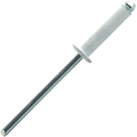 Scell-It – Rivets aluminium blanc 4x16mm boîte de 250 – Tête plate RAL 9003 – Résistance cisaillement 1080N – AWD4016