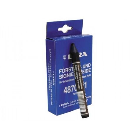 Craie forestière bleue pour marquage sur bois, pierre, métal – Résistante aux intempéries – Boîte de 12 – 4870051 – Lyra