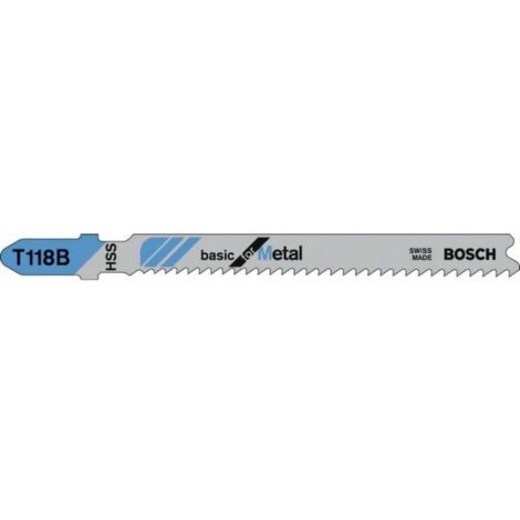 Lame scie sauteuse métal t118b - BOSCH