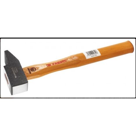 Facom – Marteau d'ingénieur 300mm – Tête en acier au carbone 585g – Manche en bois hickory pour chantiers humides