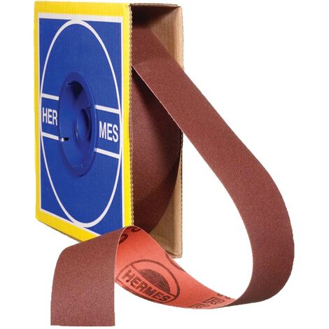 Hermes Abrasifs – Rouleau abrasif J-Flex 38mm x 25m – Grain 80 en oxyde d'aluminium – Pour métaux et plastiques – Flexibilité pour surfaces courbes - RB 346 J