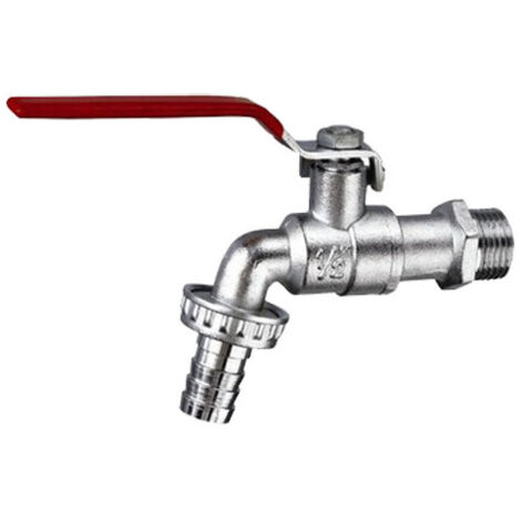 Robinet d'arrosage sphérique 1/4 de tour 1/2'' bec 3/4'' - GARIS - B02-RA1515 (1/3)