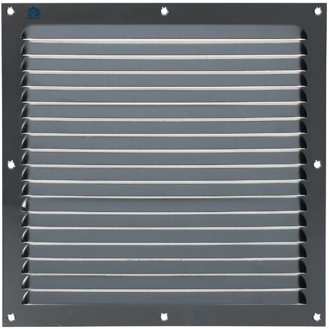 Grille estampée 436 largeur 250mm hauteur 250mm anodisé argent - RENSON - 16262