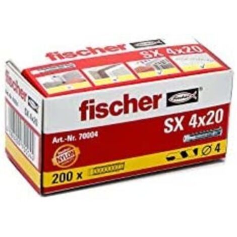 Fischer – Cheville à expansion nylon pour béton et brique 16x80mm – Boîte de 10 pièces – 70016