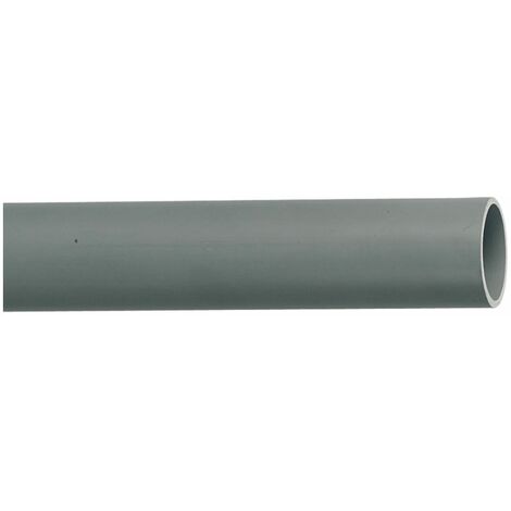 Tube d'évacuation PVC 2m D 100mm – Parois structurées pour écoulement gravitaire – Installation intérieure et extérieure – 3066077 – Dyka