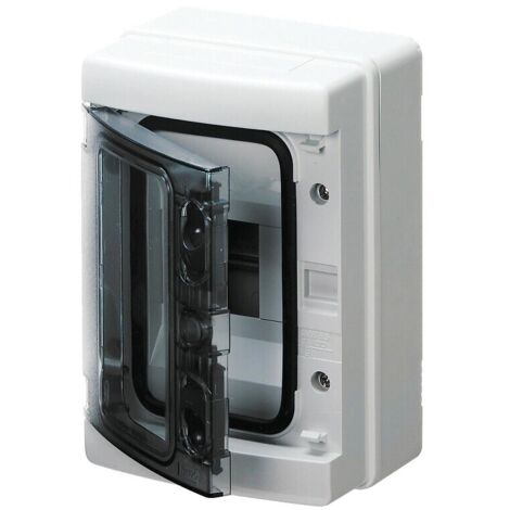 Gewiss GW-40102 Tableau de distribution résistant aux intempéries avec parois lisses 8M IP65