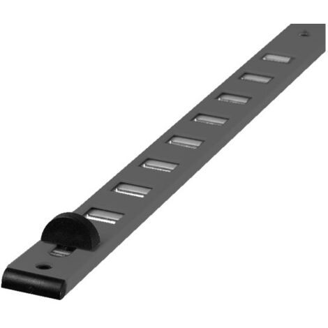 Grille intérieure 485 - Mortaise : 330X16 - Longueur : 375 - Teinte : Noir - RENSON