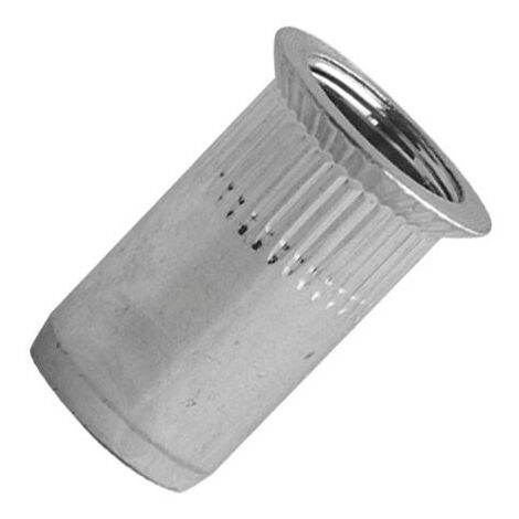 Scell-It – Ecrou cranté acier M8 tête fraisée 90° – Boîte de 100 – Résistance aux vibrations – Fixation durable pour assemblages industriels - TCK0845