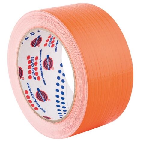 Ruban adhésif toilé orange 50mmx25m - EUROCEL - 031302357