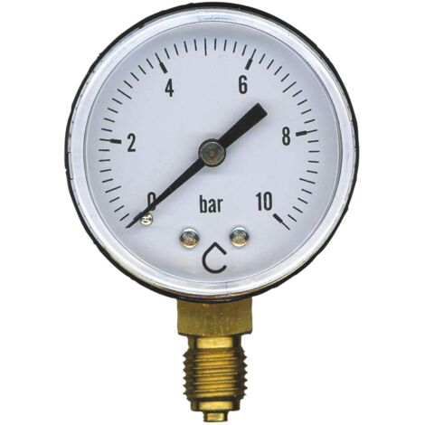 Manomètre radial 8 13 D50 10 bar 802 04 (1/2)