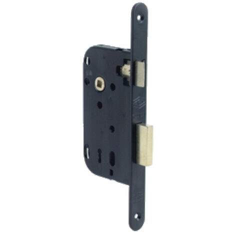 Serrure à larder MULTIBAT à pêne dormant et demi tour axe 50mm T/NO bout rond sans gâche réversible - JPM - 240000-02-1J