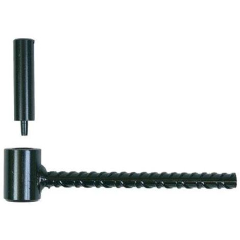 40 Gonds de volet Béton cellulaire D. 10 x 150 mm - Clav. D. 14 mm - Simple volet - Noir