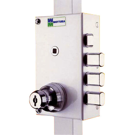 Mottura – Serrure multipoints en applique 3 points A2P droite – Cylindre 50mm – Pour portes en acier – 30448AD5NXHAFD