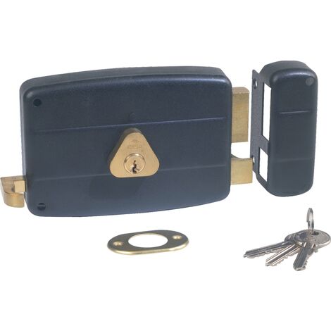 Serrure monopoint en applique horizontale à tirage 40mm droite - CISA - 501210-01-1A