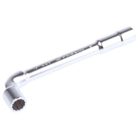 Facom – Clé à pipe débouchée 8 mm – Acier chrome vanadium – Longueur 114 mm – Finition chrome satiné – 6/12 points