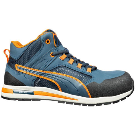Scarpe da ginnastica di sicurezza alte Puma Crosstwist S3 HRO SRC Marina 44
