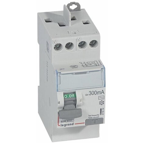 Interrupteur différentiel DX³-ID 2P 230V 40A type AC 300mA - LEGRAND - 411614