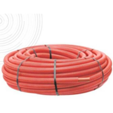 Tube PER pré gainé rouge 50m 10 12 SOMATHERM 113 12 50A