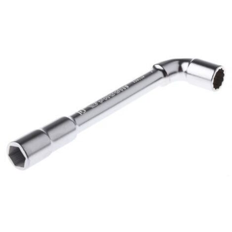 Facom – Clé à pipe débouchée 6/12 points – Acier chrome vanadium – Longueur 129 mm – Finition chrome satiné – Pour espaces confinés