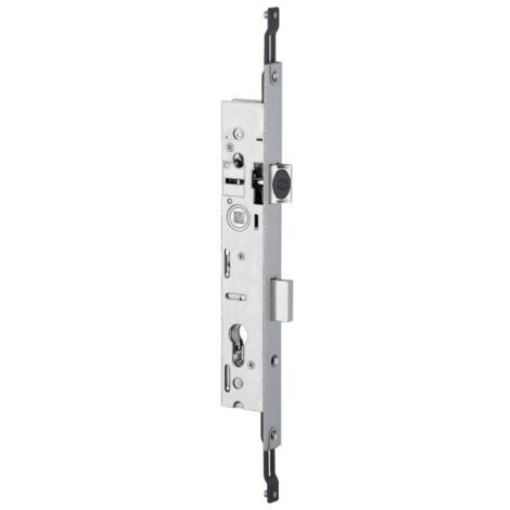 Serrure 3 points pêne dormant demi-tour 39mm pour tringle plate - STREMLER - 2270.39.TI24