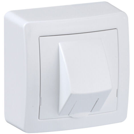 SCHNEIDER ELECTRIC Prise rj45 saillie complet Alréa, SCHNEIDER ELECTRIC, blanc