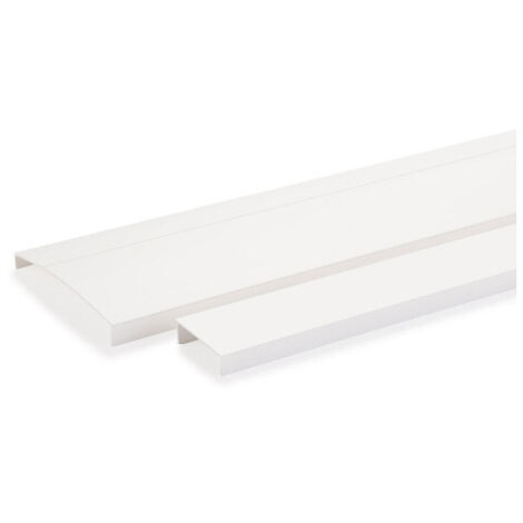 Obo Bettermann – Couvercle COFRALIS 2500mm en PVC – Couleur blanc pur RAL 9010 – Pour espaces confinés – Solution esthétique et durable